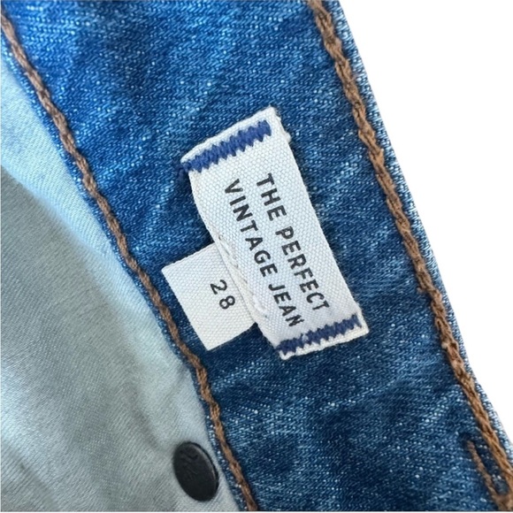 Madewell The Perfect Vintage Jean 28 Denim Blue Zip Button Fly - Picture 7 of 10